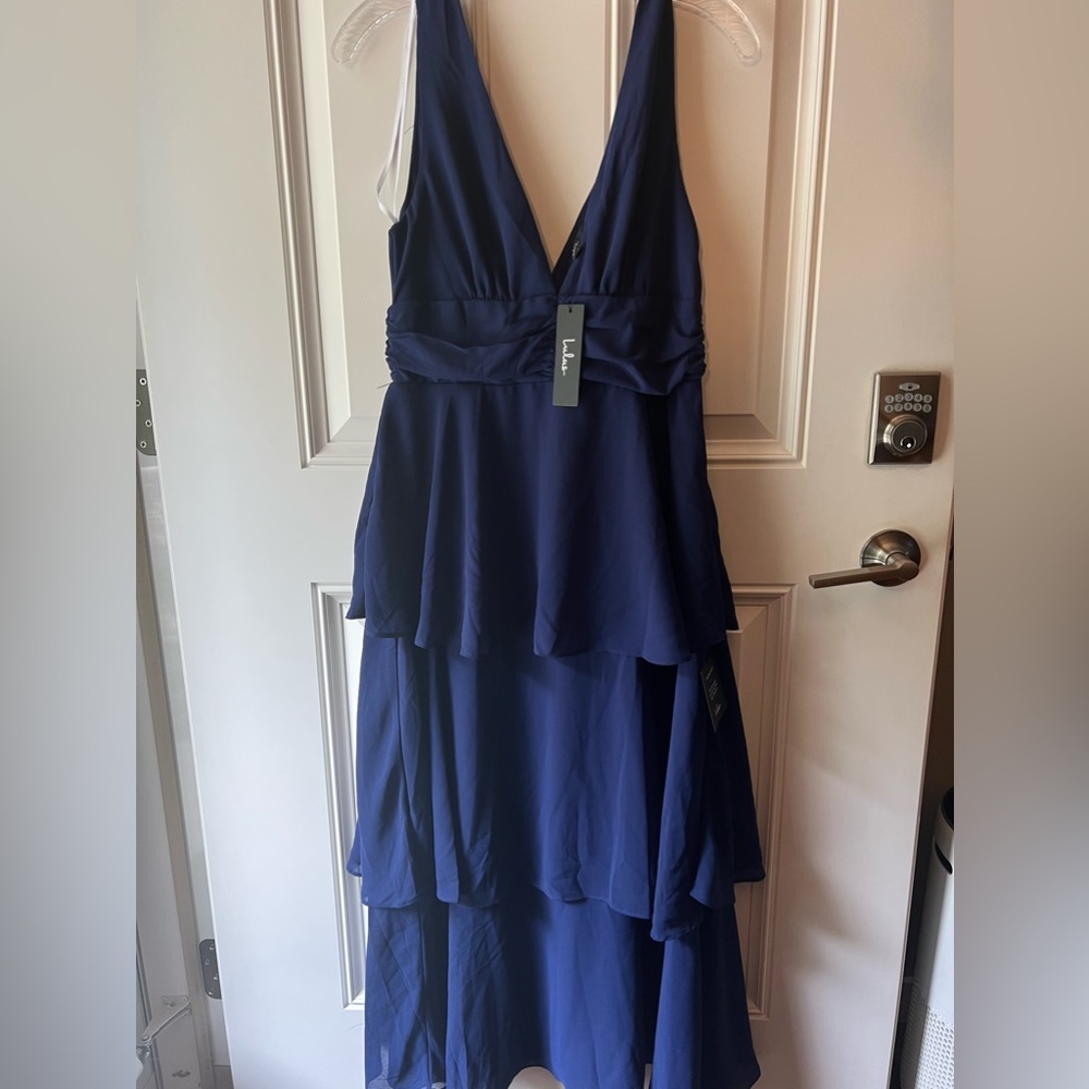Lulus NWT formal navy maxi